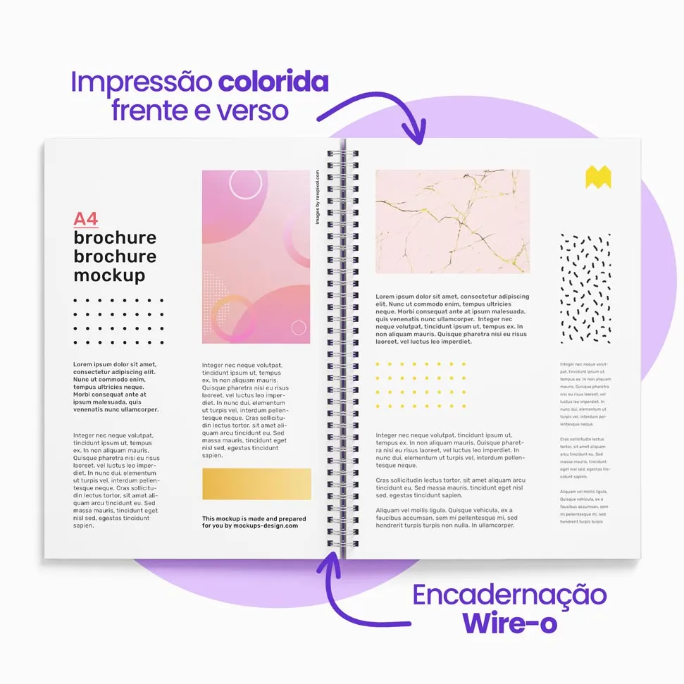 Apostila Capa Dura 20x27cm Páginas coloridas Sulfite 75g 3