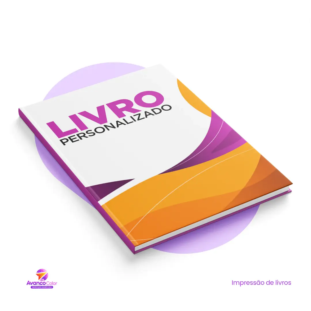 Impressão de Livro de Capa Dura 20x27cm Páginas Offset 90g