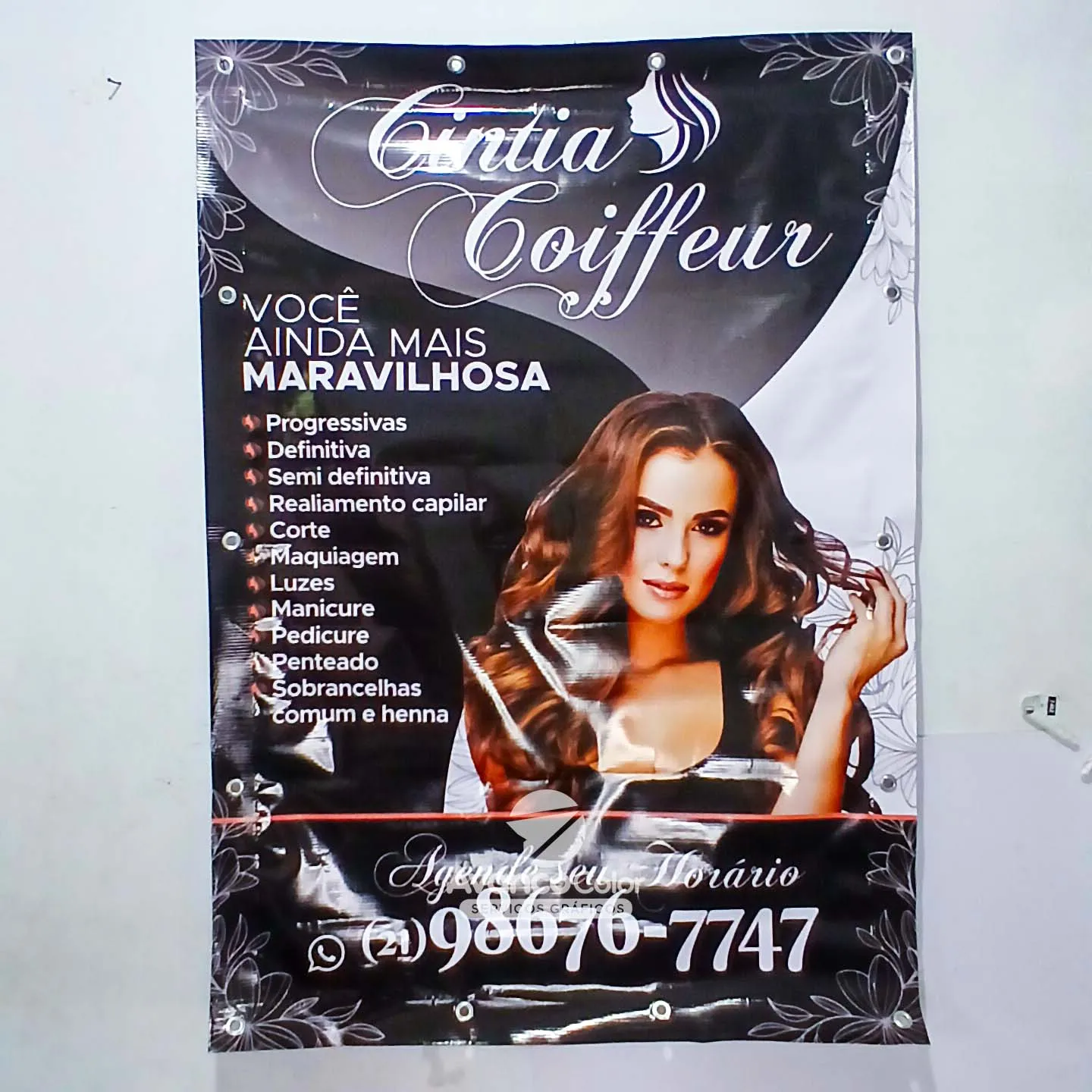 Lona com Impressão Digital UV Personalizada por m² 2